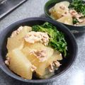 卯月のうさぎ２０１４'s cooksnap of when they made 子供も大好き☆大根と豚肉と春菊の絶品煮物.