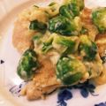 ルッキニャン's cooksnap of when they made 芽キャベツとサーモンのクリーム煮.