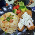 かおりかざり's cooksnap of when they made 【定番】鮭と卵のチャーハン.