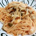 みっくママ's cooksnap of when they made シーフードミックスでトマトソースパスタ.
