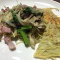 あさぎやま's cooksnap of when they made からし菜・菜の花のペペロンチーノ.