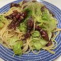 マユビッチ's cooksnap of when they made 春キャベツとホタルイカのパスタ.