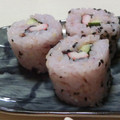 ももいろさくら's cooksnap of when they made かにかまの裏巻き寿司.