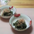 ももいろさくら's cooksnap of when they made つるむらさきのカツオ胡麻和え.