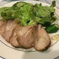 クックK4JJFD☆'s cooksnap of when they made ローストポークときゅうりとレタスのサラダ.