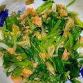 ピョンちゃん★'s cooksnap of when they made ほうれん草と塩鮭のしょうがバター炒め.