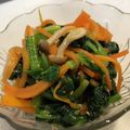 料理ニガテ系女子☆'s cooksnap of when they made ニンジンと小松菜の韓流和え.