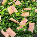 アリエちゃん's cooksnap of when they made ほうれん草＆ハムのにんにく炒め.
