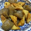 クック5A15F3☆'s cooksnap of when they made ほったらかすだけ！竹輪とこんにゃくの煮物.