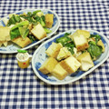 みかかめ's cooksnap of when they made 厚揚げと小松菜と卵のめんつゆ炒め.