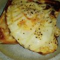 ブランシュkuu's cooksnap of when they made フライパンで目玉焼きトースト.