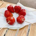ゆらぐる's cooksnap of when they made 【超簡単！】いちご飴 ＆ フルーツ飴.