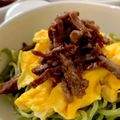 MULA's cooksnap of when they made 市販 瓦そば！と牛肉炒め！.