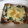 いお。's cooksnap of when they made ほうれん草のチーズトースト.