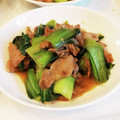 ともまま711's cooksnap of when they made 豚バラ肉と青梗菜のとろみ炒め.