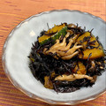 島子☆'s cooksnap of when they made かぼちゃとしめじ、ひじきの煮物.