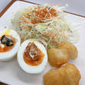 まこさんど's cooksnap of when they made ゆで卵のオイマヨキムチのせ.