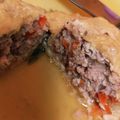 ごろにゃ～ごミキ's cooksnap of when they made 油揚げのひき肉詰め煮.