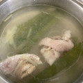 北の食いしん坊's cooksnap of when they made 残った鶏皮は捨てる前にスープを取ろう！.
