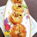 カロラッチョ's cooksnap of when they made チーズ好きのとろ～り焼きカレーパン☆HB.
