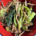 たけみずりん's cooksnap of when they made 無限小松菜とごぼうの作り置き常備菜.