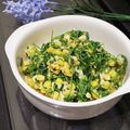 からあげパーティー's cooksnap of when they made 豆苗のコーン玉子バター醤油炒め.