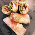 いったんりーmama's cooksnap of when they made タレなしで美味しい♪焼肉キムチ生春巻き☆.