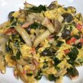 たけなっち's cooksnap of when they made お惣菜屋さんで美味しかったので。フワフワしめじ卵★.