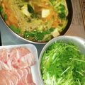 yama_miu's cooksnap of when they made 豚肉・水菜・青梗菜のお鍋☆.