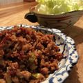わかばのあおちゃん's cooksnap of when they made ひき肉の甘辛炒めのレタス包み.