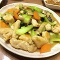 クック66W2V5☆'s cooksnap of when they made 鶏肉とチンゲン菜のオイマヨ炒め.