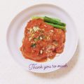 まあまま☆0403's cooksnap of when they made しめじと鶏挽肉で☆トマト煮込ハンバーグ.