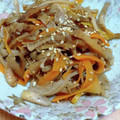 ちかﾁｬﾝ☆'s cooksnap of when they made ご飯乗せ！椎茸の軸のきんぴら.