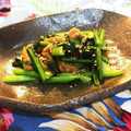 ケイコスペード's cooksnap of when they made 小松菜と油揚げの炒め.