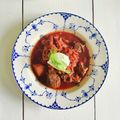 pyrecci's cooksnap of when they made ウクライナ人をうならせた本場の味ボルシチ.