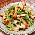ちゃちゃまる26's cooksnap of when they made 葉ごぼうとちくわのきんぴら.