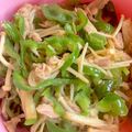 めいちママ＊'s cooksnap of when they made 簡単☆ピーマンとエノキのツナ和え.