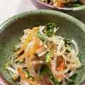 クックmichi☆♪'s cooksnap of when they made かぶの葉ともやしの☆w☆ナムル!!.