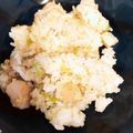 はにーくろーばー's cooksnap of when they made 鶏肉とネギの簡単炒飯.