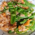 ヤーブラカ222's cooksnap of when they made シーチキンとスナップエンドウの卵炒め.