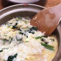 花嫁修業者's cooksnap of when they made ほうれん草と卵の雑炊♡.
