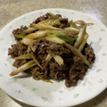 クックP2M4R8☆'s cooksnap of when they made 牛肉とネギの炒め.
