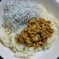 ♪rururu♪'s cooksnap of when they made シラス納豆.