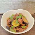 もぐもぐ、。's cooksnap of when they made 濃厚こってり！なすと牛肉の甘味噌炒め＊.