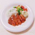 まあまま☆0403's cooksnap of when they made トンテキ風ポークチャップdeワンプレート.