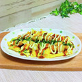 KBBキッチン☆'s cooksnap of when they made 巻かない☆イカのとんぺい焼き.
