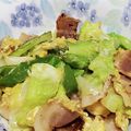 aykママ's cooksnap of when they made ベーコンと春キャベツの卵炒め.