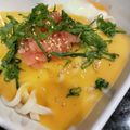 ポッポ屋さん's cooksnap of when they made たらこうどん　温卵のせ.
