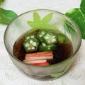 mielle's cooksnap of when they made オクラのもずくあえ.