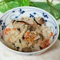 mielle's cooksnap of when they made 鶏きのこ＆ひじきの炊き込みご飯.